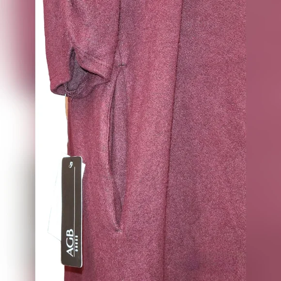 NWT AGB size 3X burgundy dress - Picture 4 of 11